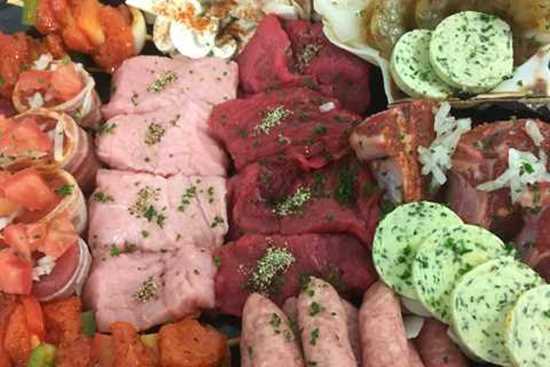 Afbeelding van Luxe steengrill vis en vlees